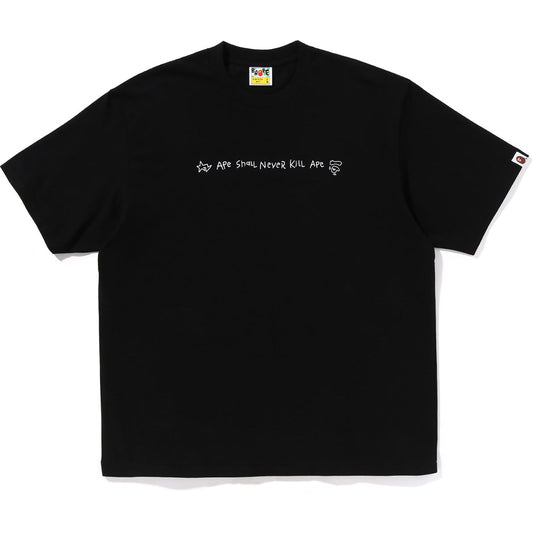 HANDGEZEICHNETES LOGO RELAXED FIT T-SHIRT FÜR HERREN