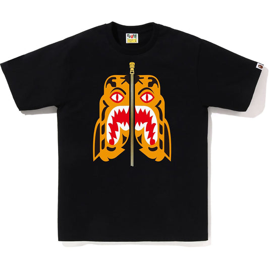 BAPE HERREN FARBEN TIGERKOPF T-SHIRT