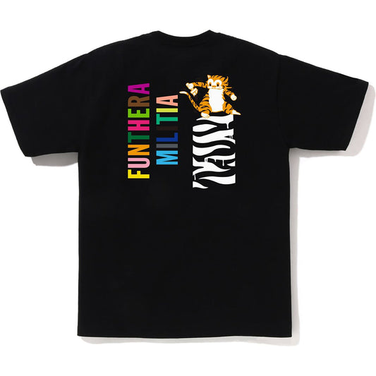BAPE MENS COLORS TIGER HEAD T-SHIRT