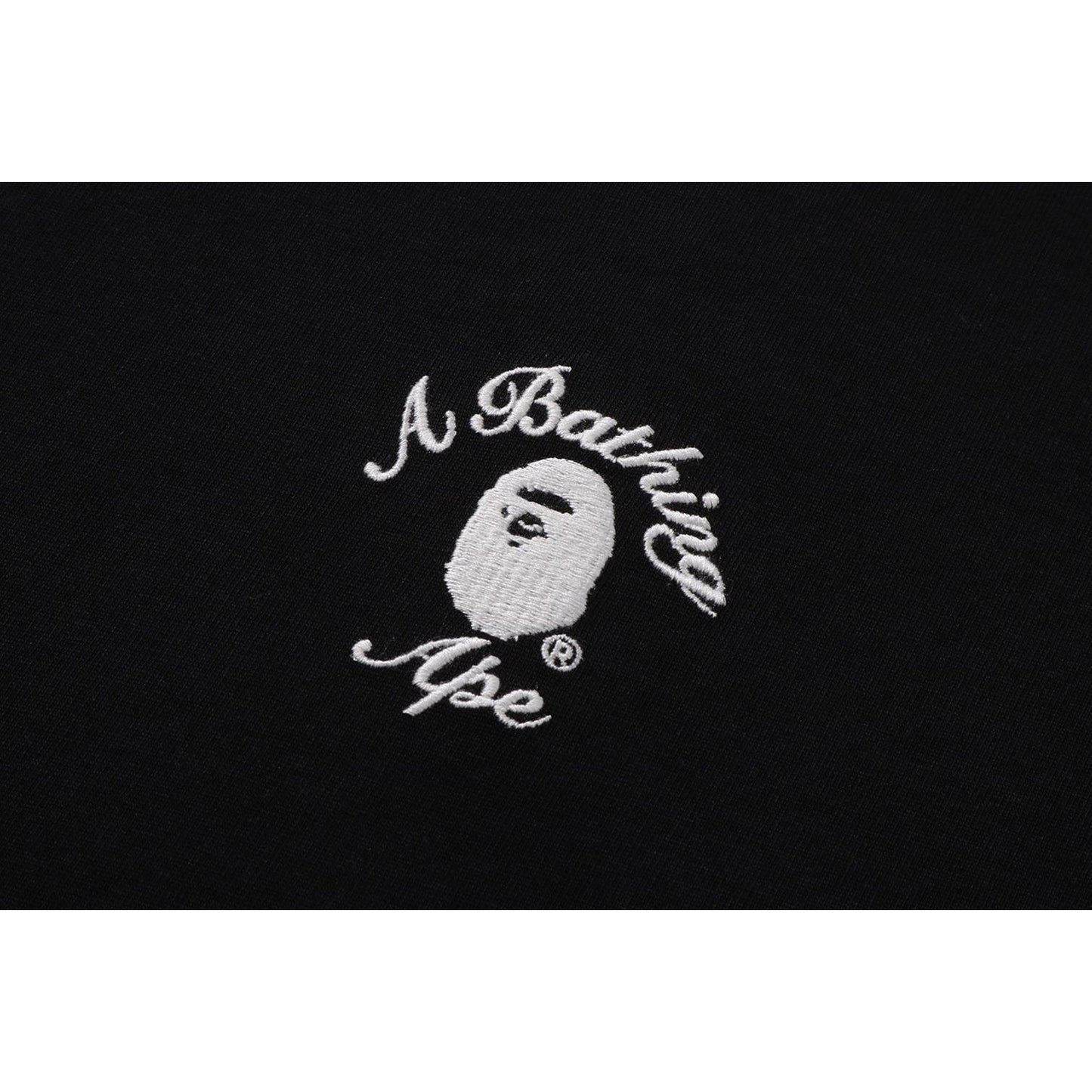 BAPE MENS ONE POINT APE HEAD COLLEGE RELAXED FIT T-SHIRT