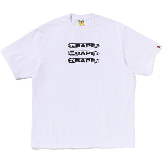 BAPE PIN LOGO RELAXED FIT T-SHIRT HERREN