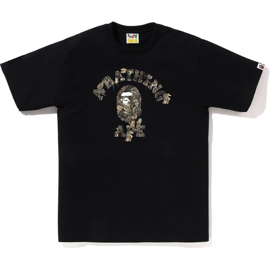 BAPE HERREN TREE EDGE CAMO COLLEGE T-SHIRT