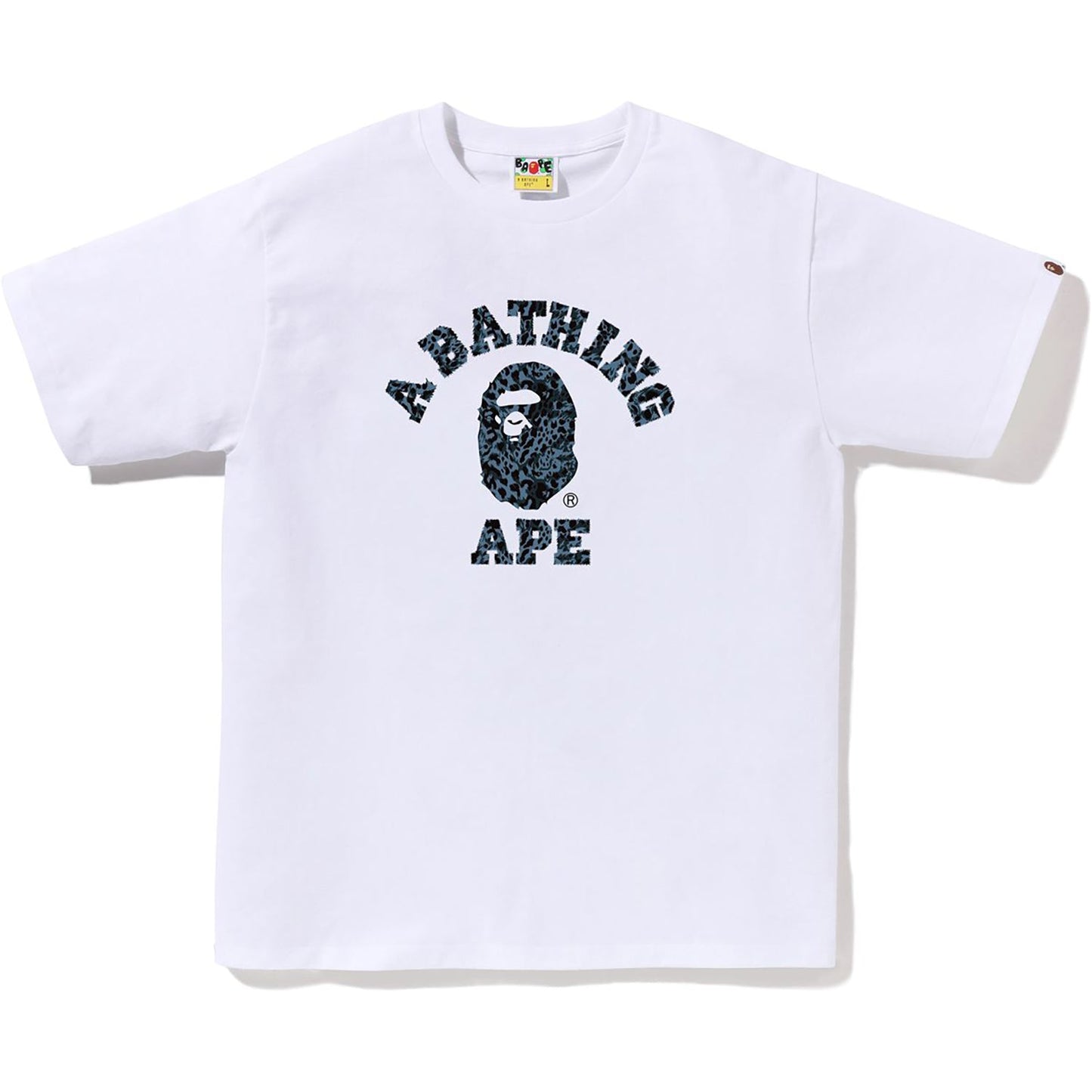 WILD LEOPARD MUSTER COLLEGE T-SHIRT HERREN