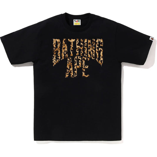 WILD LEOPARD MUSTER NYC LOGO TEE HERREN