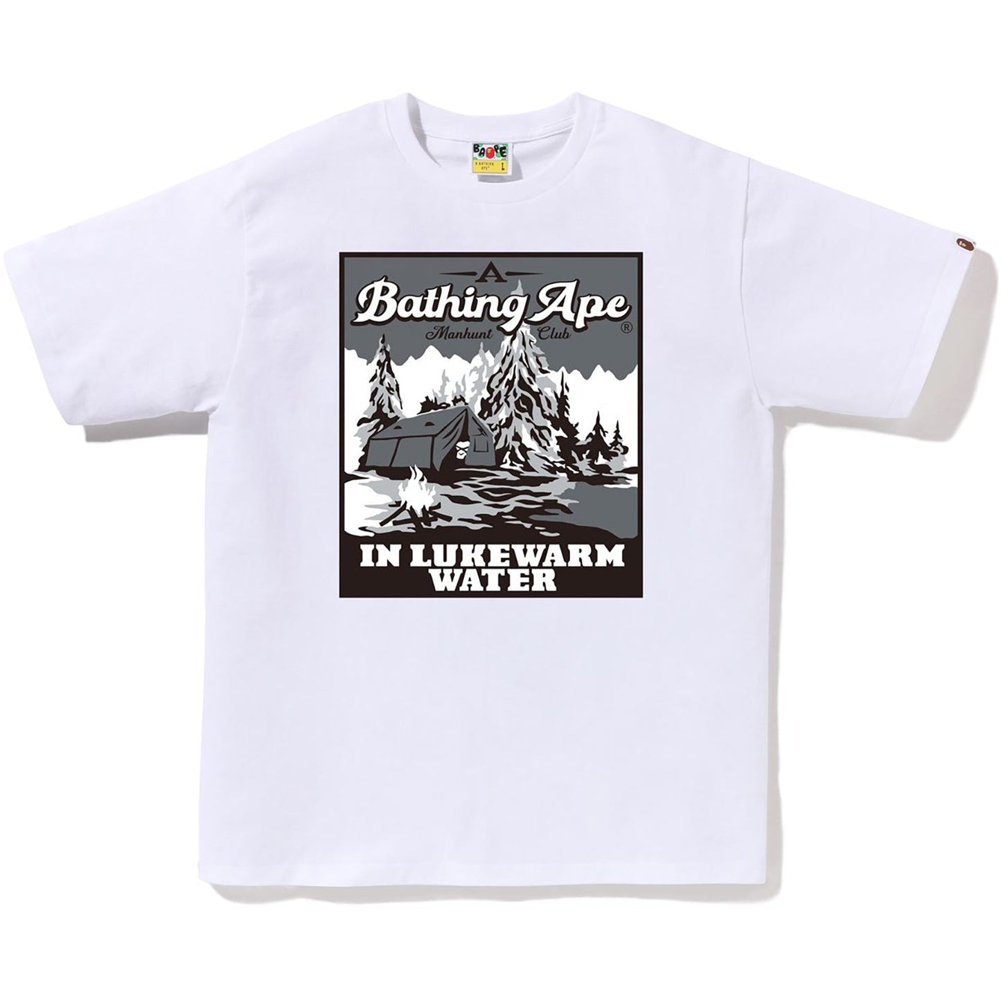 BAPE HERREN A BATHING APE BASE CAMP T-SHIRT