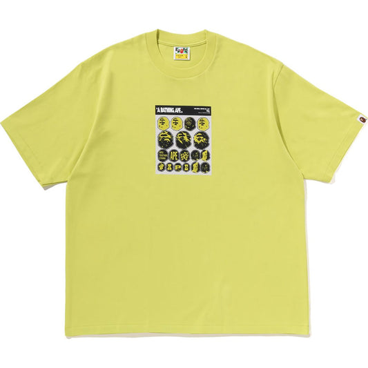 BAPE STICKER GRAPHIC RELAXED FIT T-SHIRT HERREN