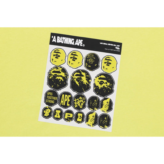 BAPE STICKER GRAPHIC RELAXED FIT T-SHIRT HERREN