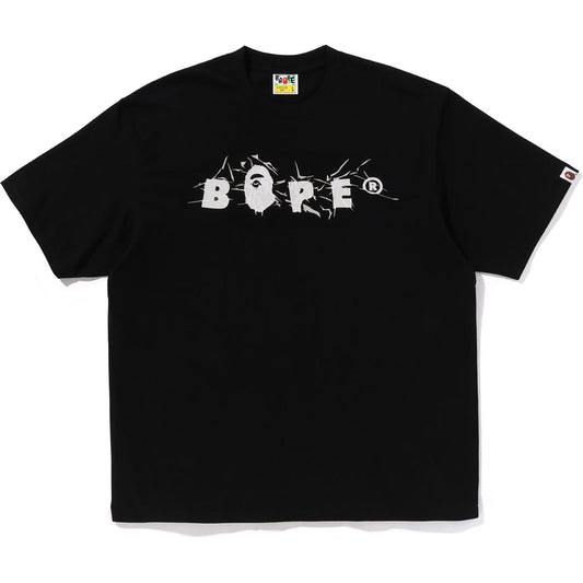 WRINKLE BAPE LOGO RELAXED FIT TEE HERREN