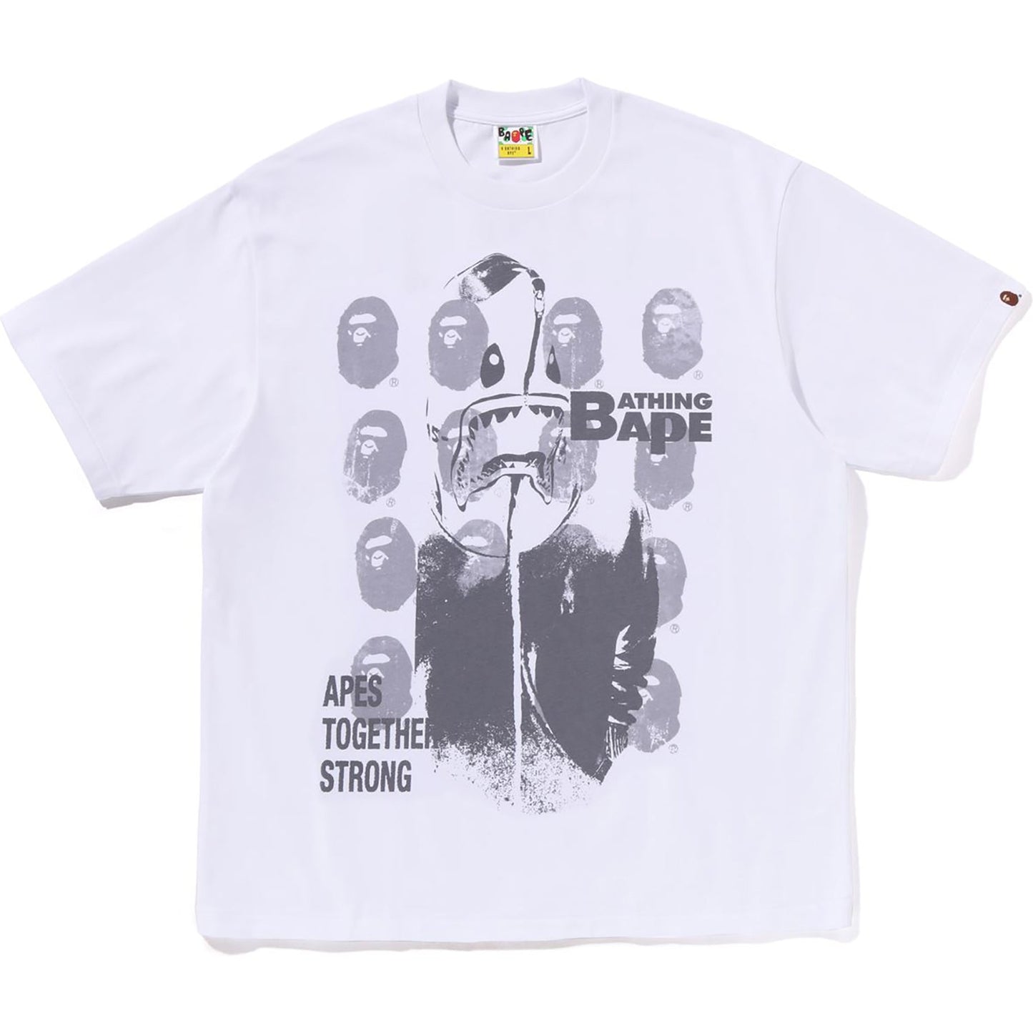 SPRAY PRINT MULTI LOGO RELAXED FIT TEE HERREN