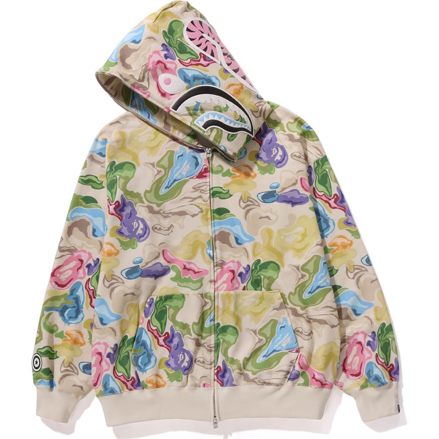 BAPE ART CAMO SHARK HOODIE HERREN