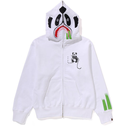 Sweat à capuche zippé Panda pour femme