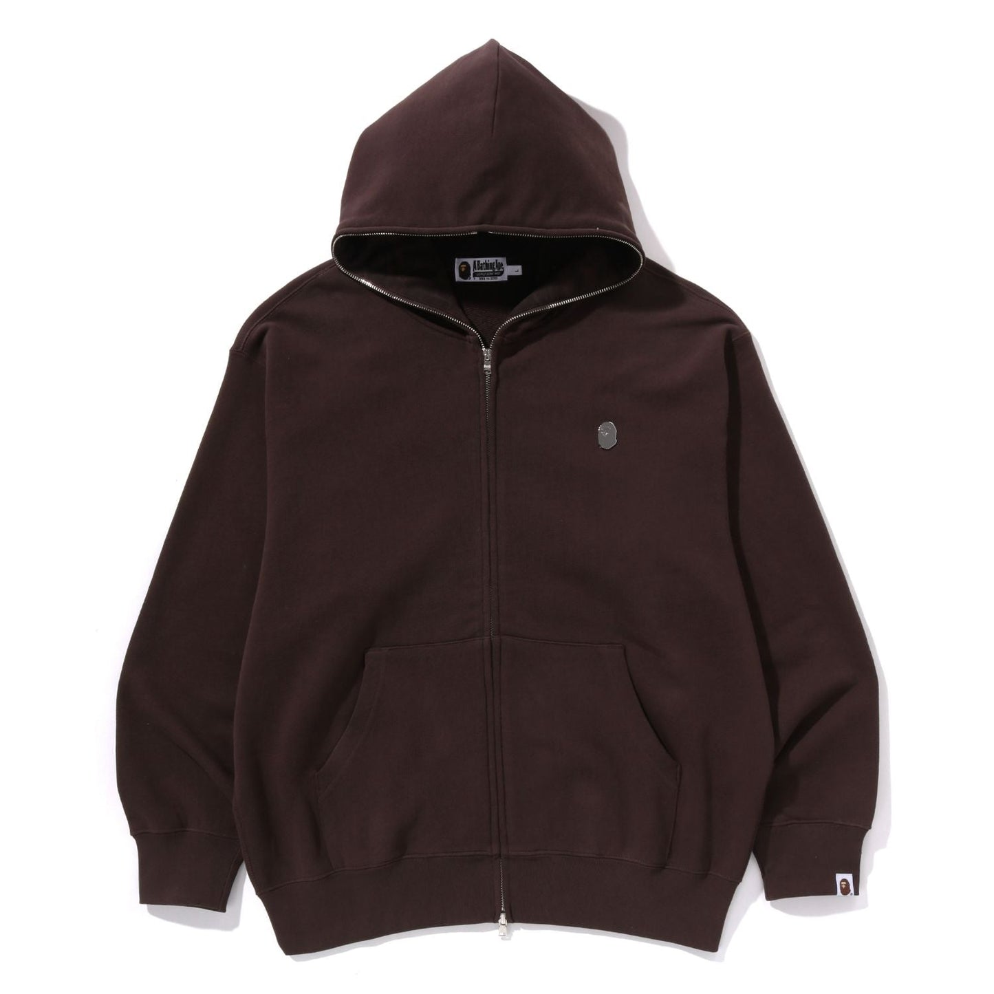 Sweat à capuche zippé coupe décontractée One Point pour homme