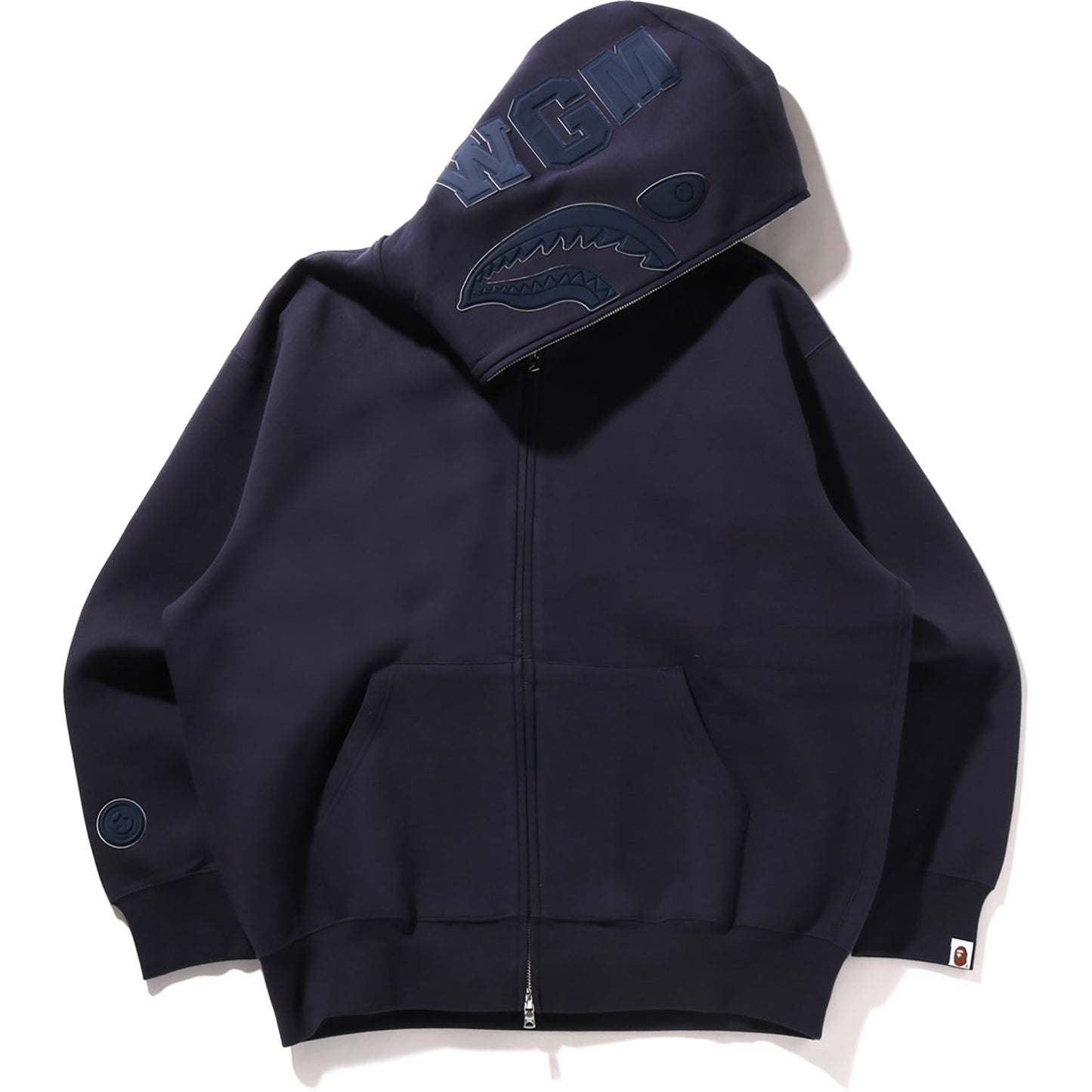 Sweat à capuche entièrement zippé Shark en tissu camouflage coupe décontractée pour homme