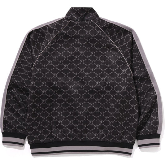 Veste de survêtement décontractée avec logo monogramme universitaire pour homme