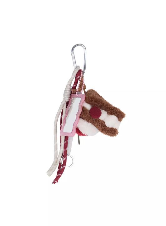 [ACC] Koway Cherry-Topped Cake Slice Keychain IG507