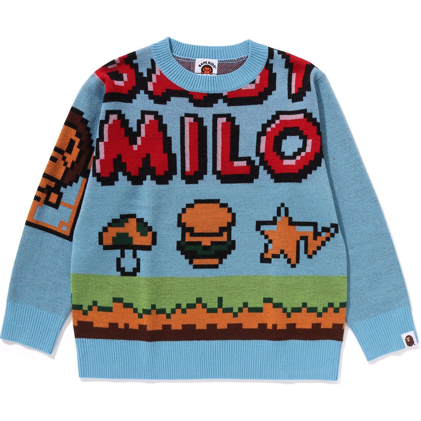 PULL EN LAINE MÉLANGÉE À MOTIF JEU MILO POUR ENFANTS