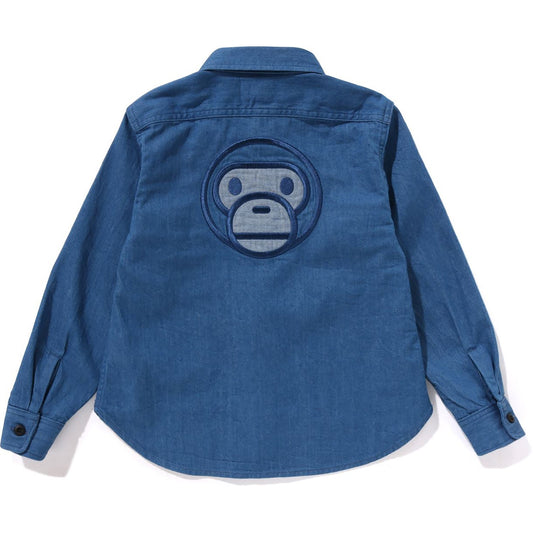 CHEMISE EN JEAN PATCH BABY MILO ENFANT