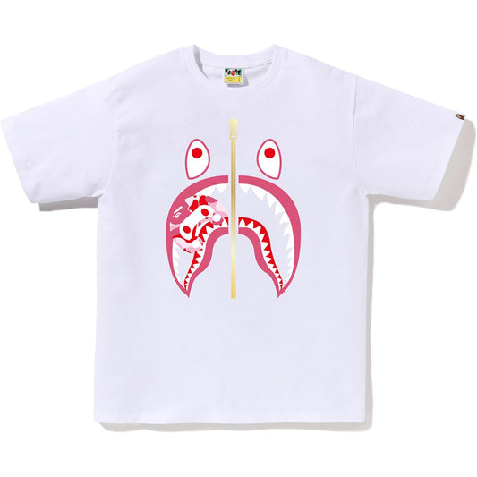 BAPE HERREN ABC CAMO MILO SHARK T-SHIRT