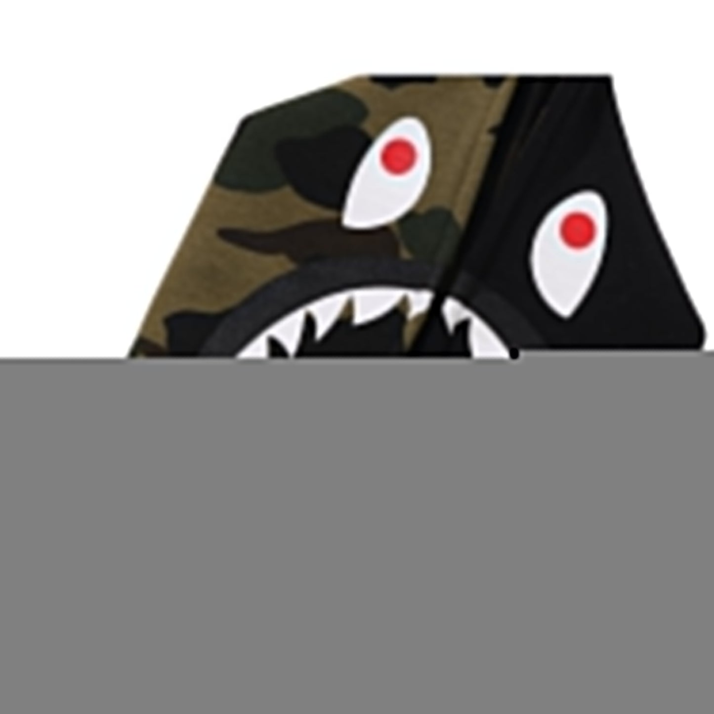 Sweat à capuche zippé camouflage Milo Shark pour enfants