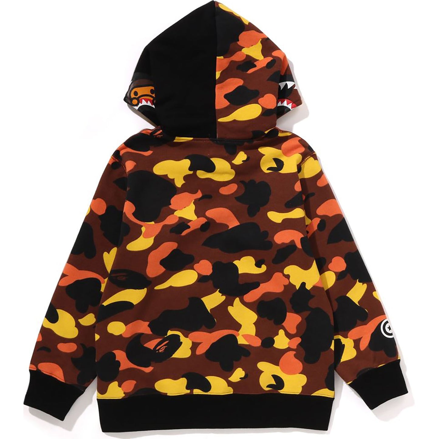 Sweat à capuche zippé camouflage Milo Shark pour enfants