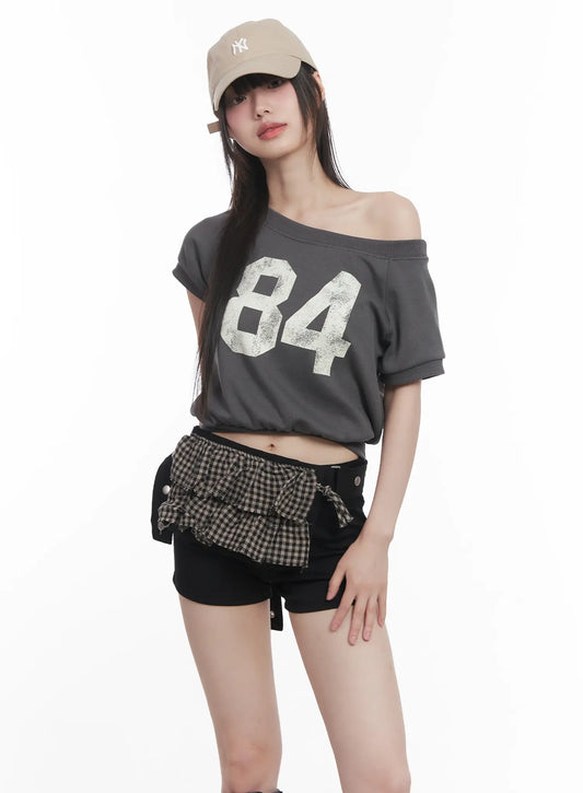 Plaid Print Belt Bag CU518