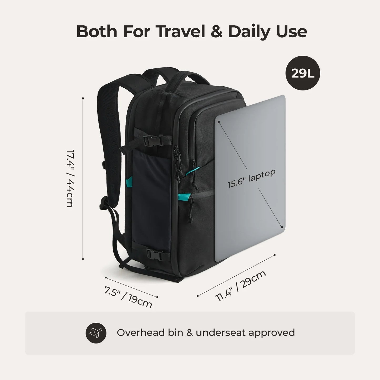 Ensemble sac à dos de voyage Faro 29L 