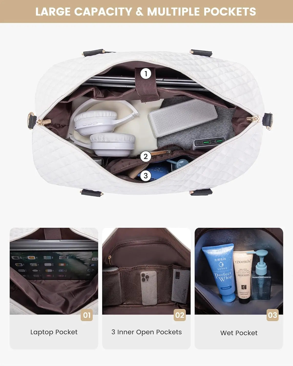 Lot de 3 sacs de voyage Aril 