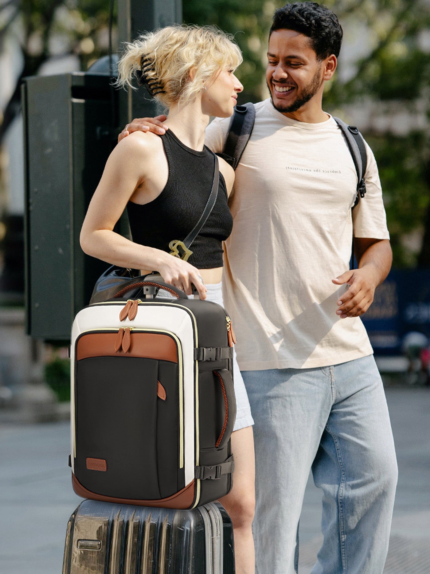 Sac à dos de voyage 4 pièces, 40 L/50 L