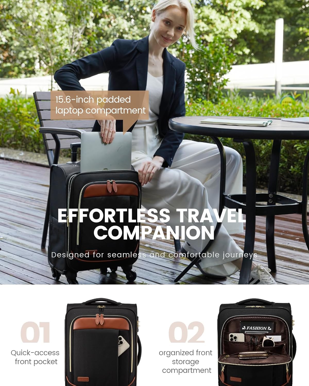 Lot de 4 valises de voyage de 50,8 cm (États-Unis uniquement)