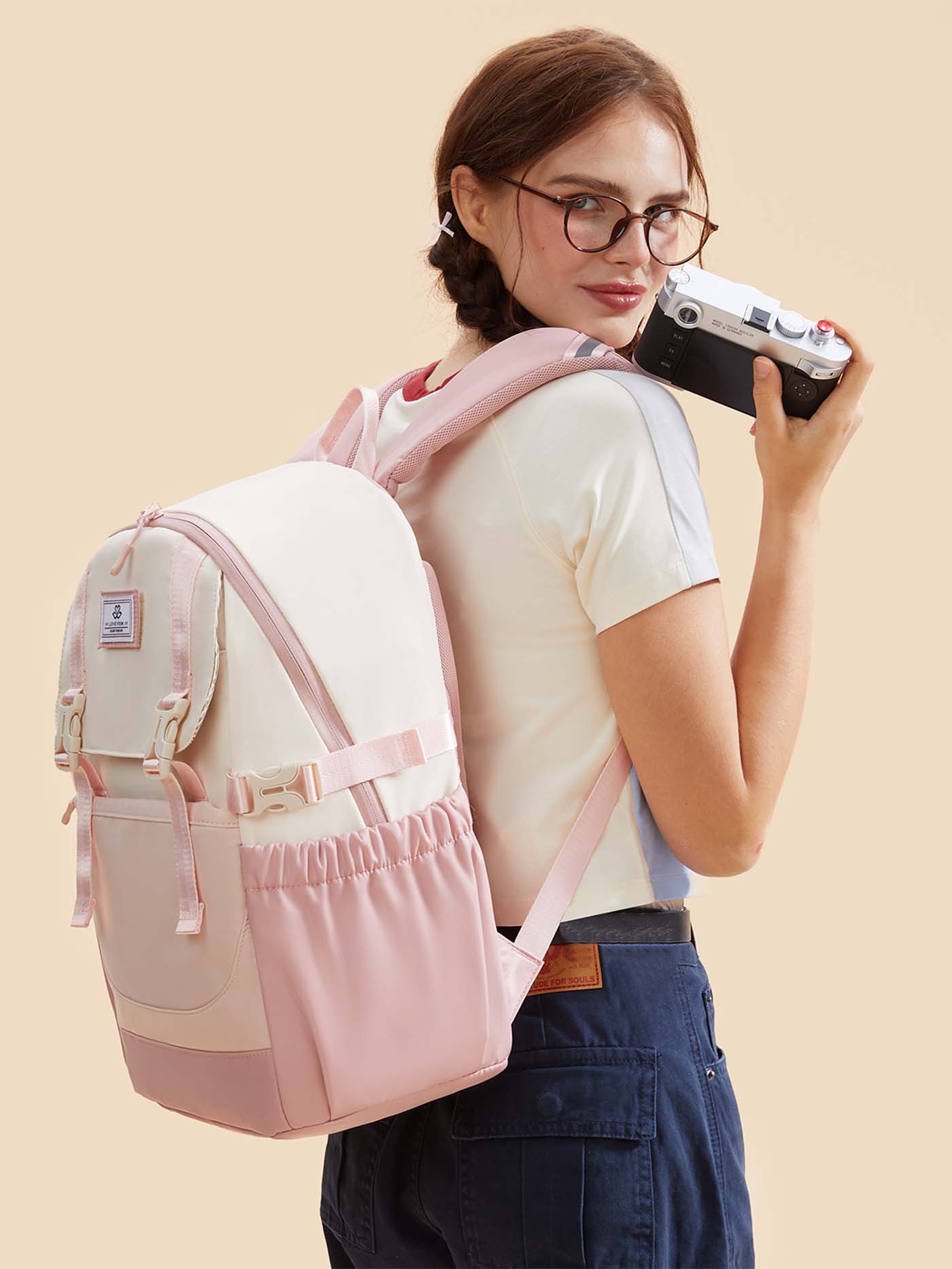 Lot de 2 sacs de voyage pour étudiants, 15,6 pouces, 5009 