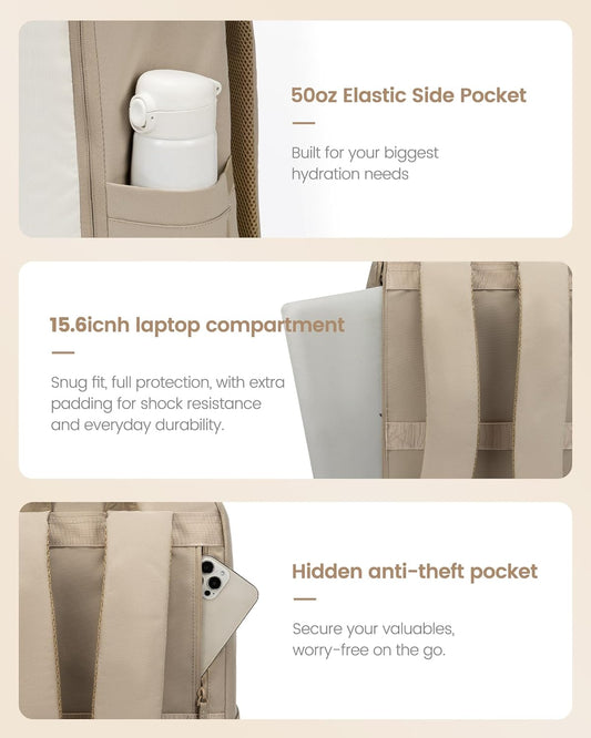 Sac à dos de voyage polyvalent et élégant, 45 L 