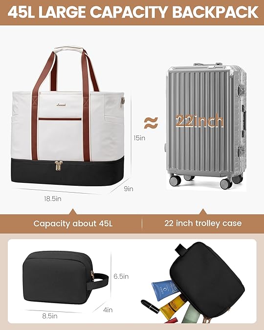 Lot de 2 sacs de voyage, 45 L (disponibles uniquement aux États-Unis) 