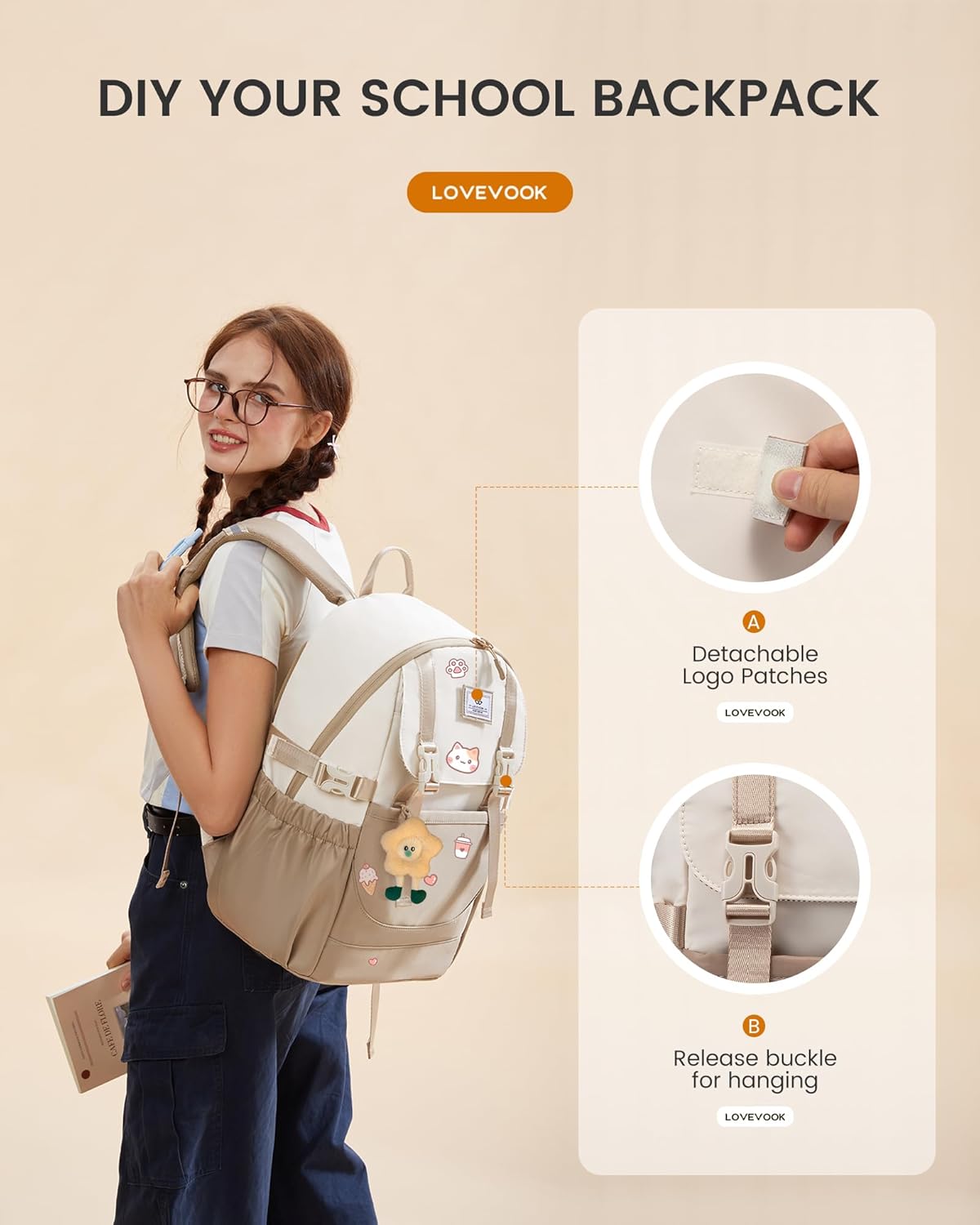 Lot de 2 sacs de voyage pour étudiants, 15,6 pouces, 5009 