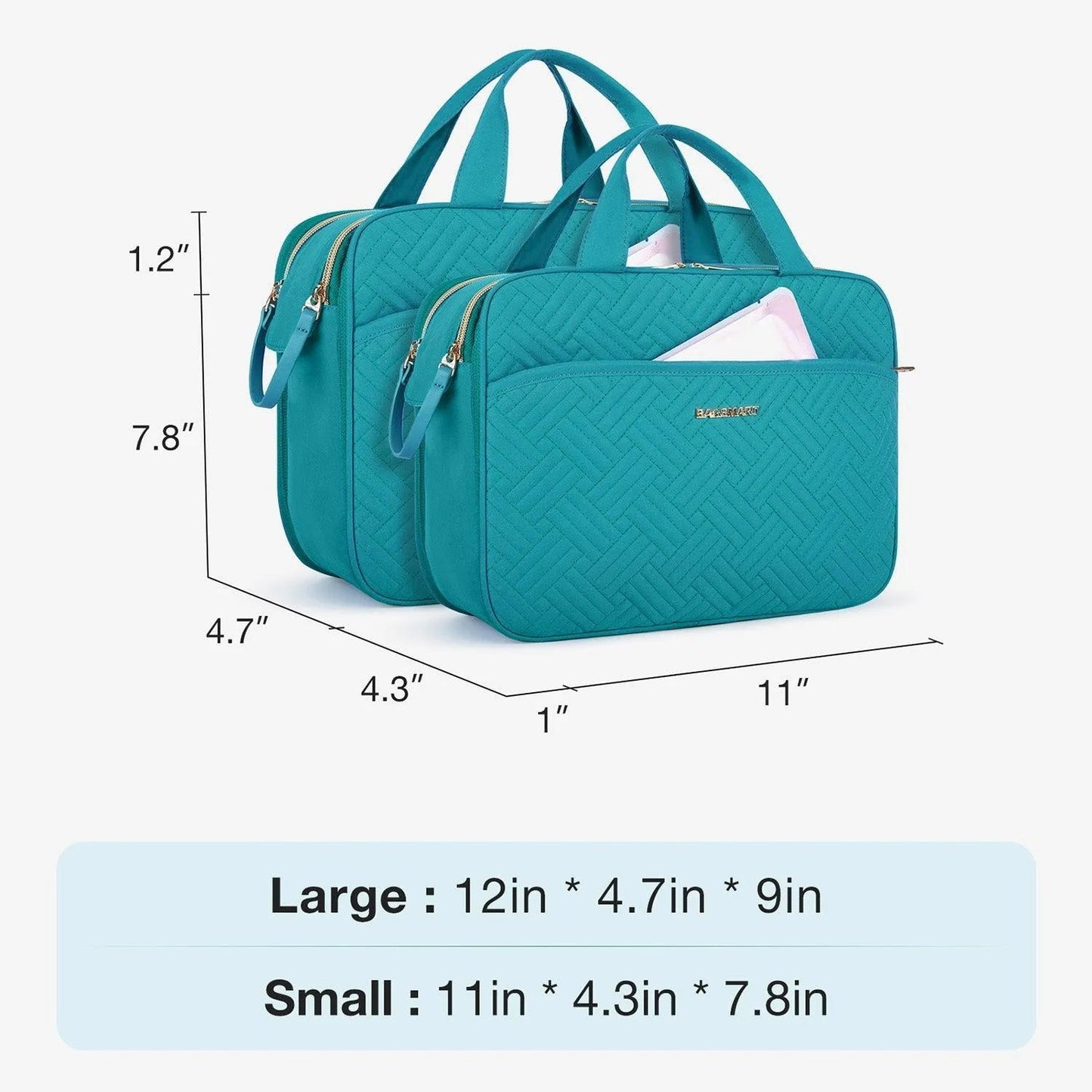Trousse de maquillage de voyage résistante à l'eau 