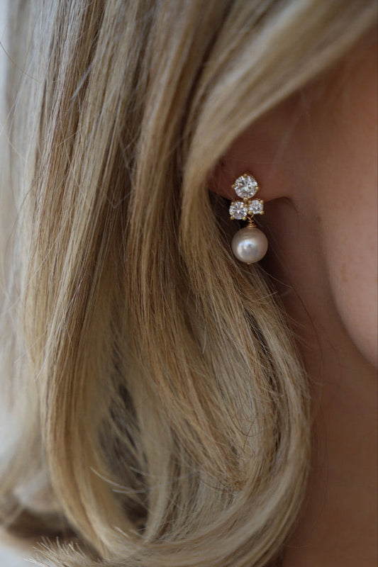 DAHLIA STUD EARRINGS
