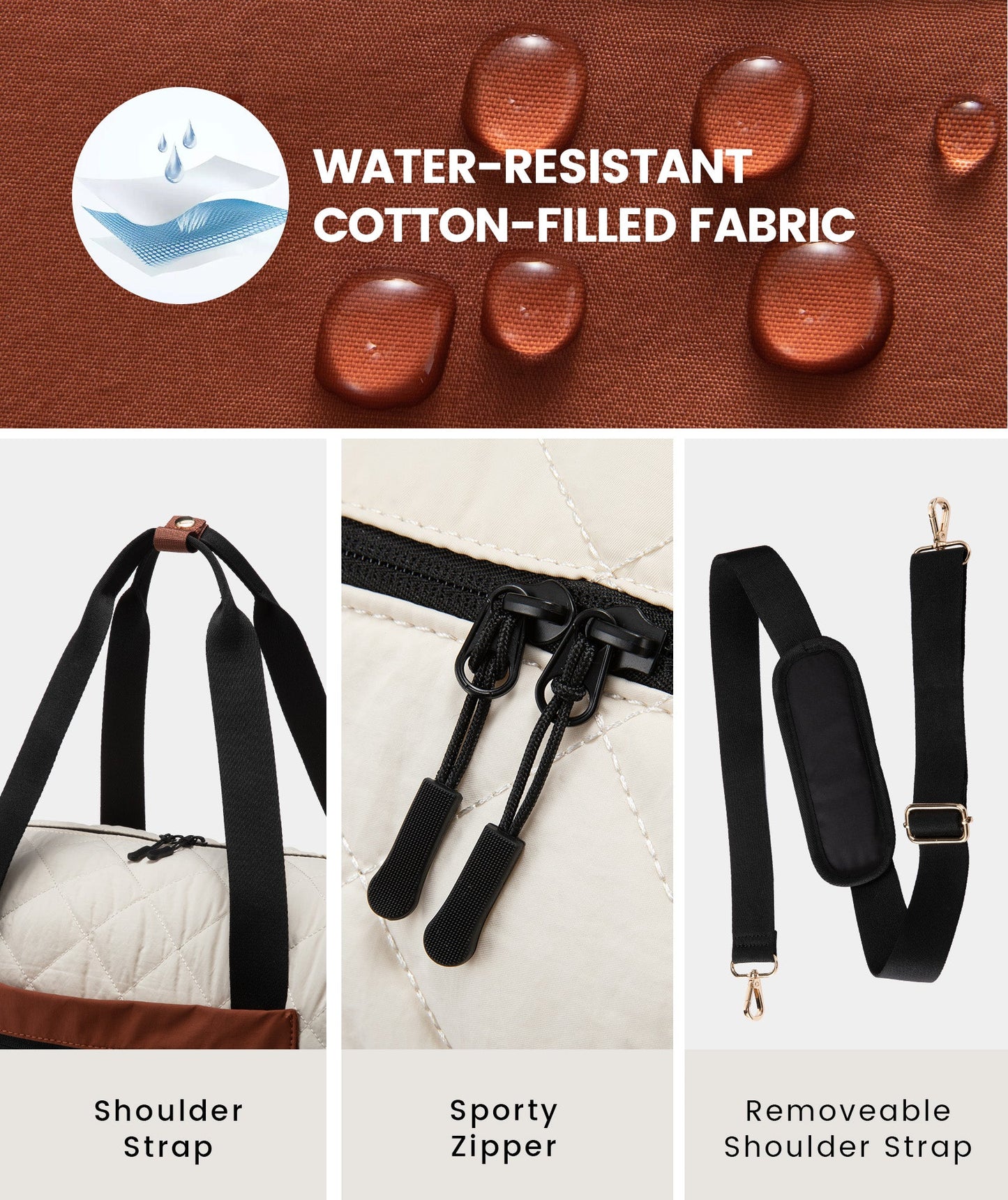 Lot de 2 sacs de voyage matelassés 