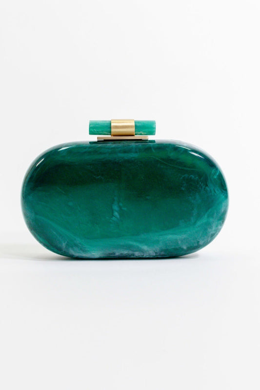 Ethereal Capsule Clutch - Jade