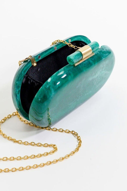 Ethereal Capsule Clutch - Jade
