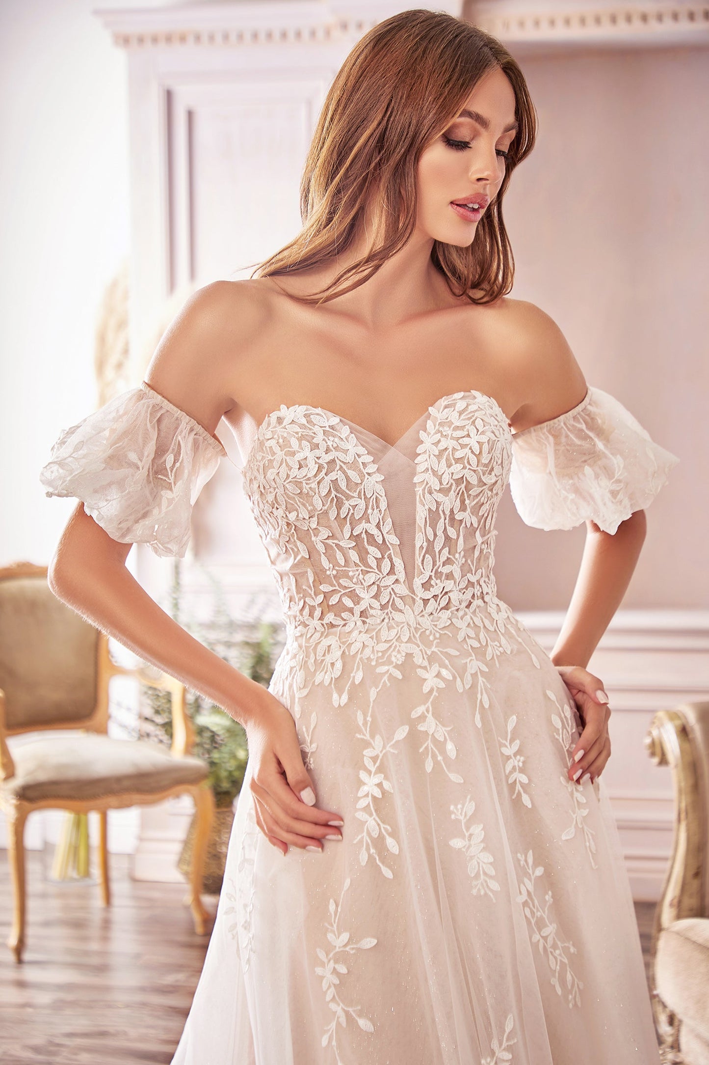 A1014 - ROBE DE MARIÉE EN SAULE - Andrea &amp; Leo