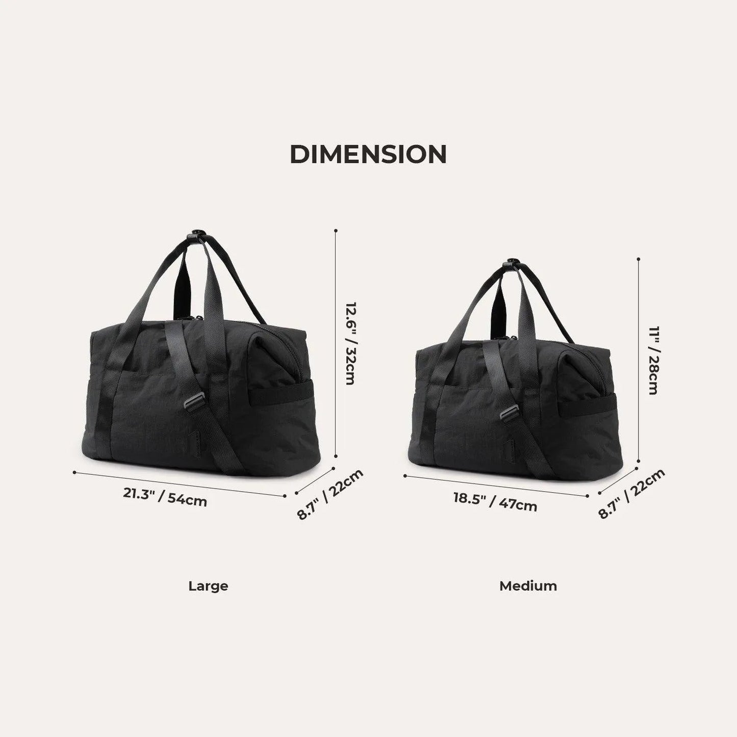 Sac de sport Zoraesque noir
