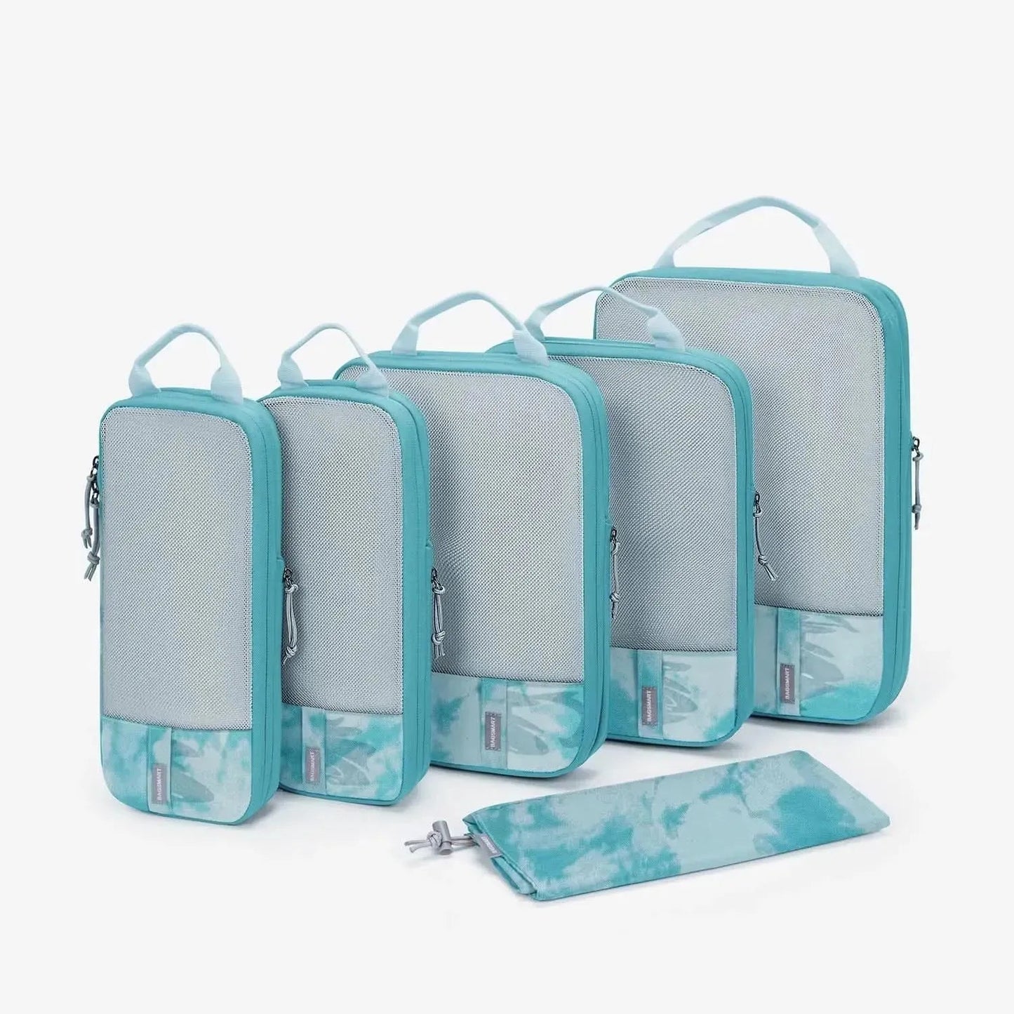 Cubes de compression faisant partie du kit de voyage Faro 