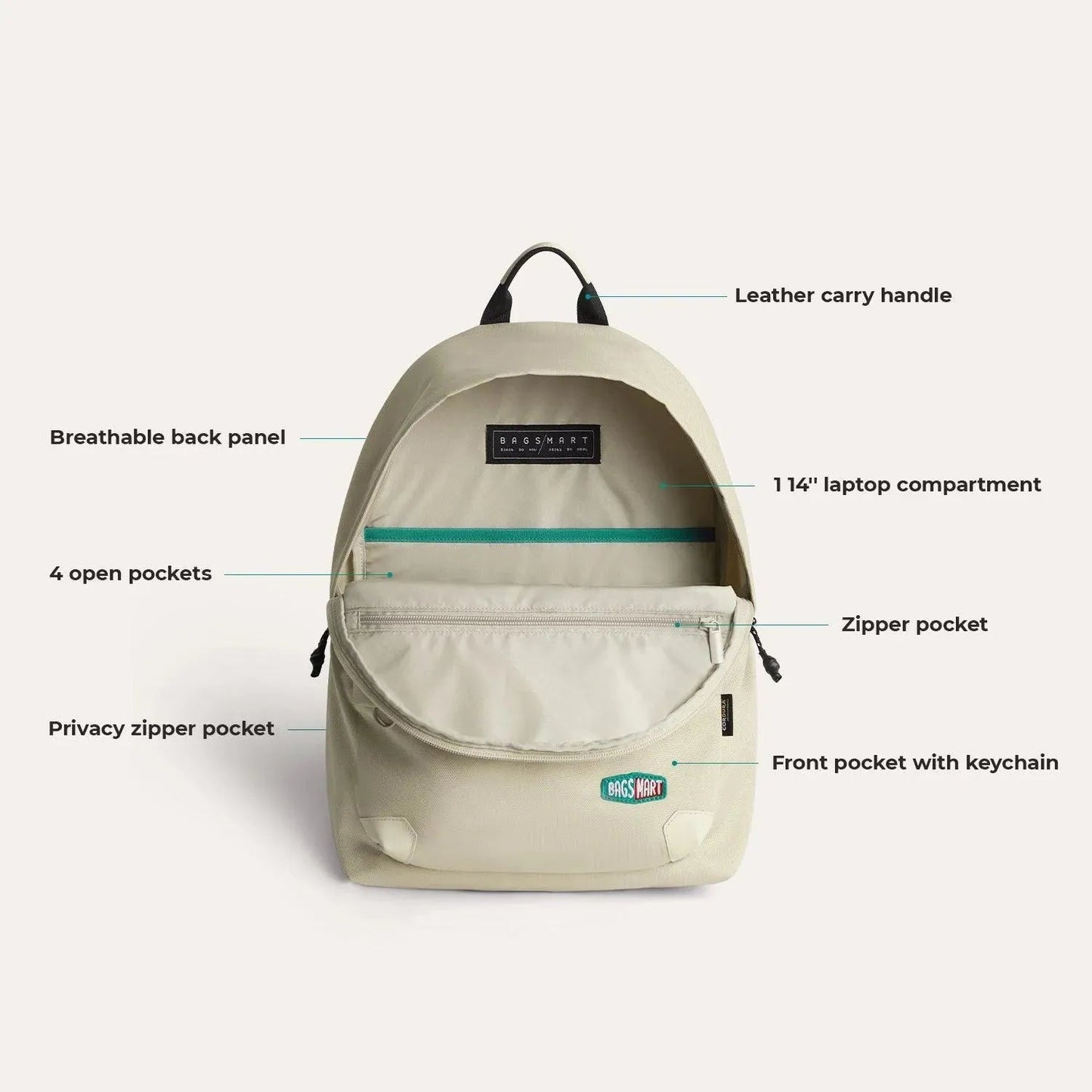 Sac à dos Ocean Cordura® Campus avec housse pour ordinateur portable