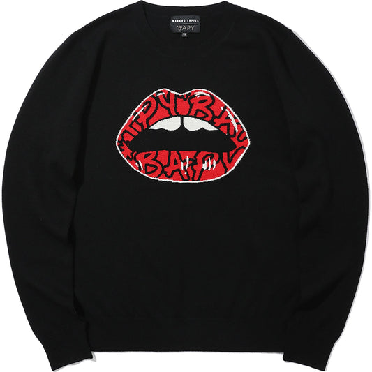BAPY X MARKUS LUPFER KNIT BABY LIP DAMES