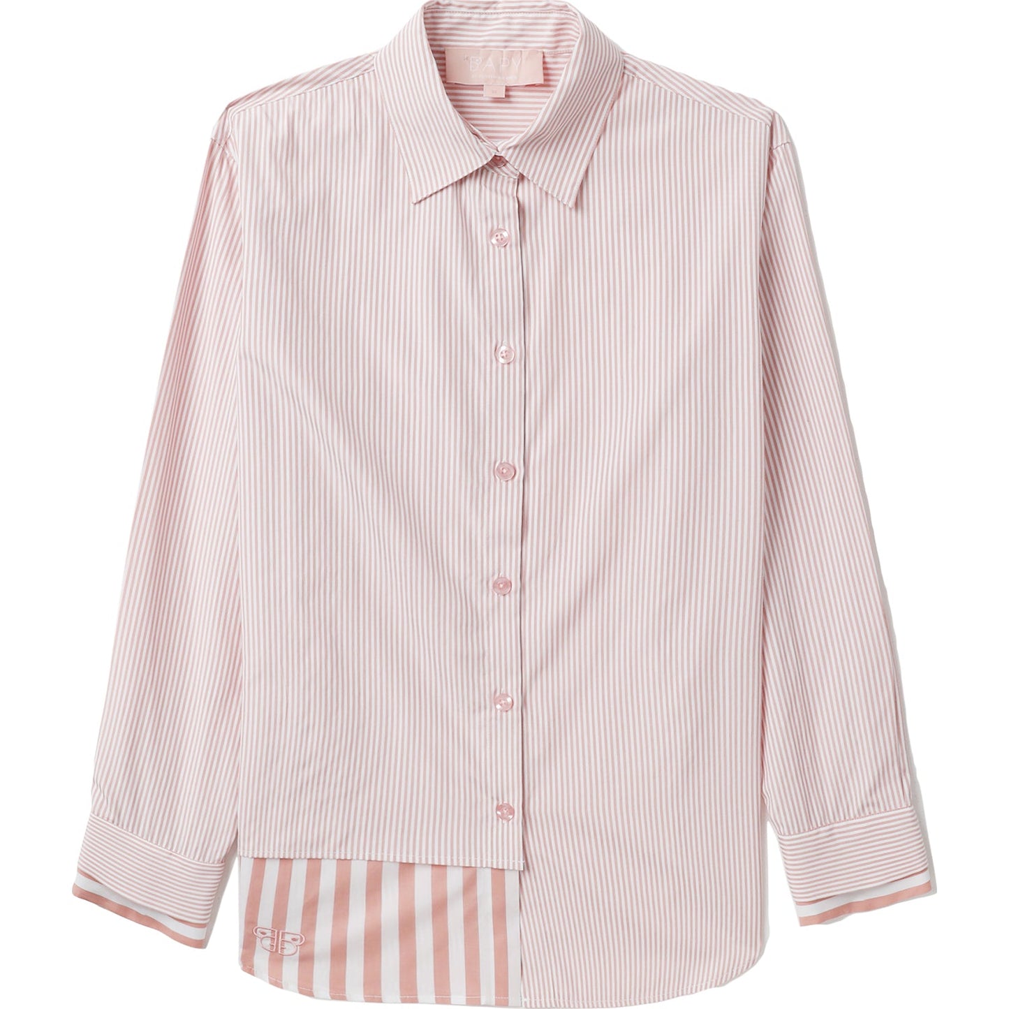CHEMISE BAPY LAYERS À RAYURES ROSES POUR FEMMES