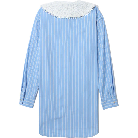 ROBE CHEMISE À RAYURES BAPY POUR FEMMES