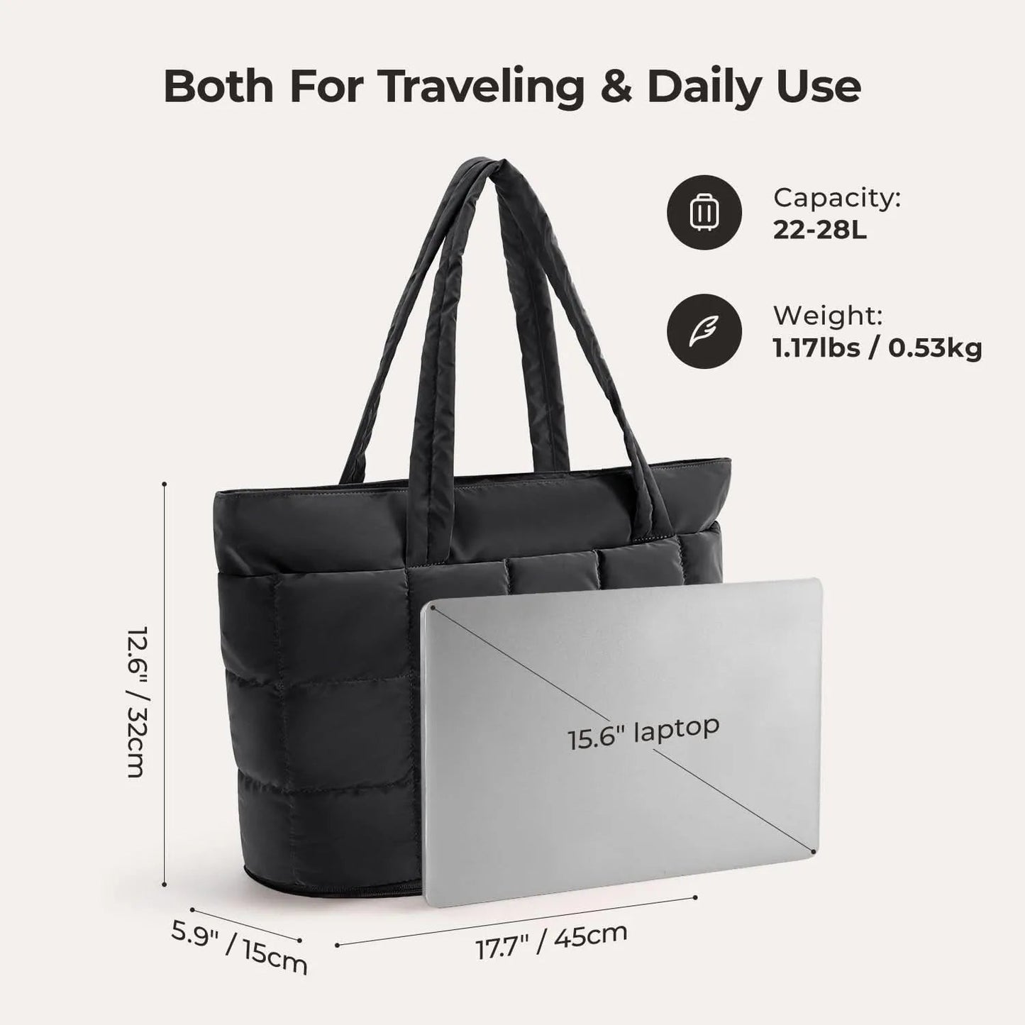 Sac fourre-tout de voyage extensible Bubble 22L-28L 