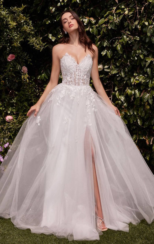 ROBE ELLEN - BLANC CASSÉ - ROBE SANS BUSTES EN DENTELLE ET TULLE