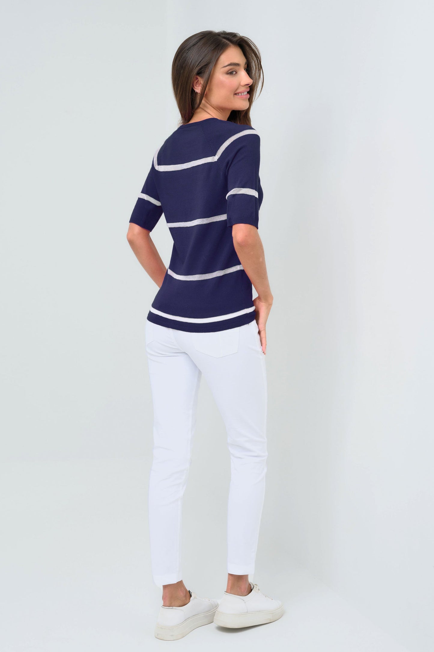 Campbell Sheer Stripe Pullover Top