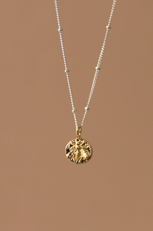 COLLIER MINI MÉDAILLON ABEILLE