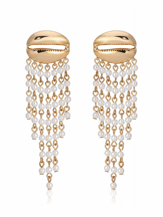 Mykonos Shell Dangle Earrings